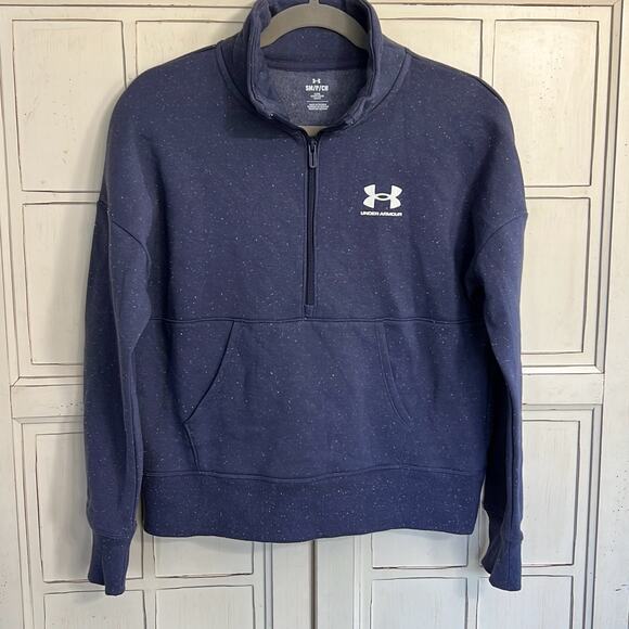 NWT Under Armour size small cropped 1/2 zip sweatshirt - Picture 1 of 3